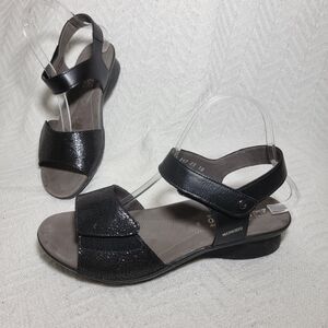 Mephisto Pattie Black Sandal Size EU 39 US 9 EUC Comfort‎ Made In Portugal